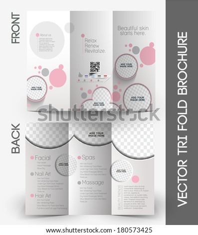 Beauty Care & Salon Tri-Fold Mock up & Brochure Design Beauty Care & Salon Tri-Fold Mock up & Brochure Design