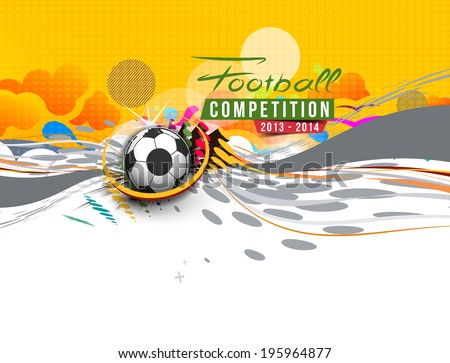 Football Event Poster Graphic Template Vector Background Football Event Poster Graphic Template Vector Background