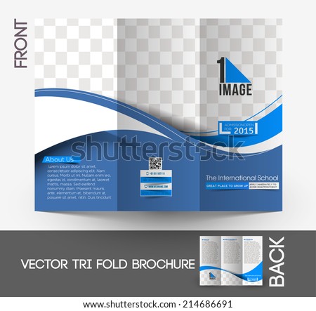 The International School Tri-Fold Mock up & Brochure Design The International School Tri-Fold Mock up & Brochure Design