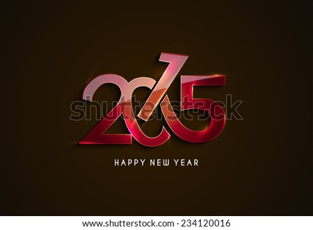 Happy new year 2015 Text Design Happy new year 2015 Text Design
