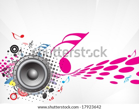 music note wallpaper. stock vector : Music notes