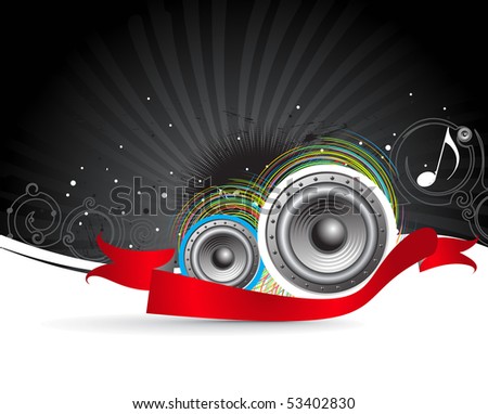 music background vector. stock vector : Music notes