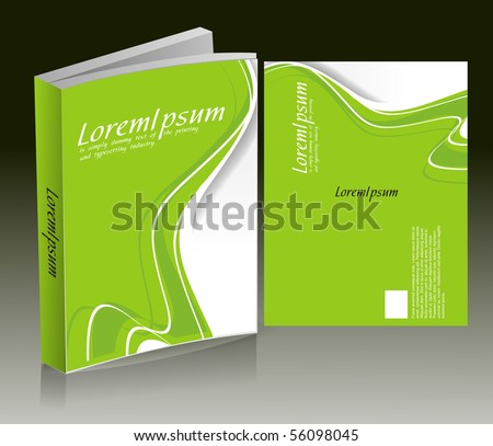 Good Logo Design on Book Cover Design Isolated Over Black Background  Stock Vector