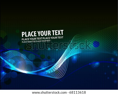 wave text