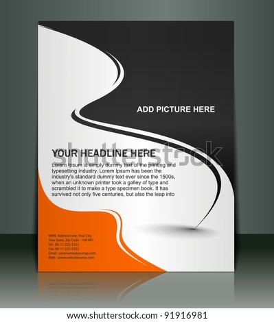 Logo Design Presentation Template on Shutterstock Flyer Design 91916981 Stock Vector Poster Presentation