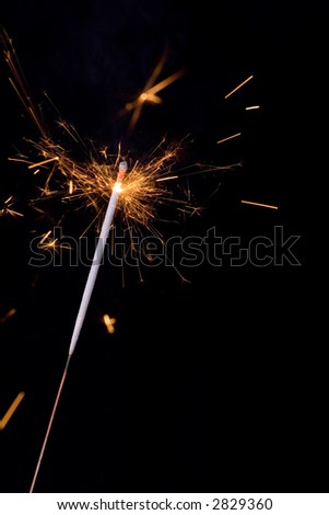 Miniature firework to anniversary cakes and other festivities. Fire cracks.