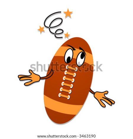 football ball cartoon. Football Or Rugby Ball Cartoon