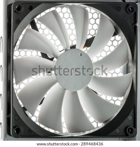 White PCU mounted cooler shot from inside