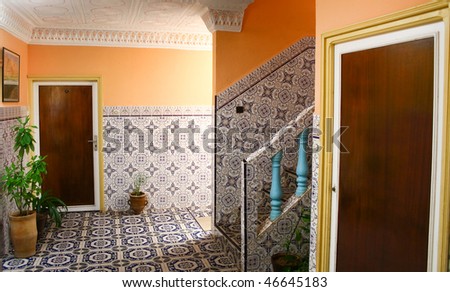 The hotel\'s interior. Morocco