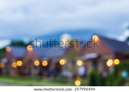 blur village background.