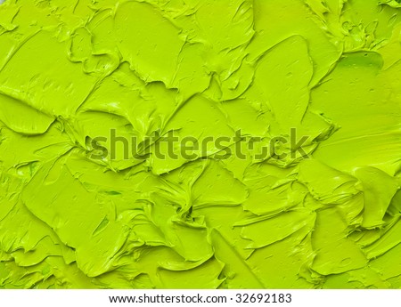 green oil paint abstract background