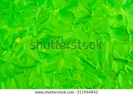 green acrylic paint