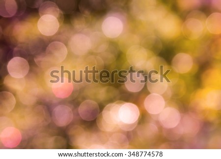 Colourful sweet spark and blow natural bokeh of for romantic soft and colourful light background