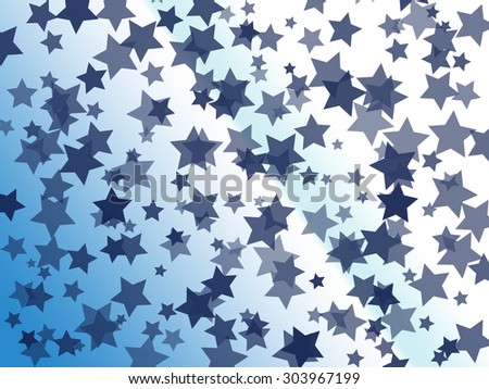 abstraction blue stars