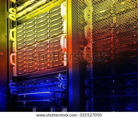 disk array in the data center tone