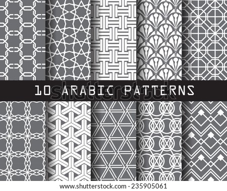 10 arabic seamless patterns Pattern Swatches vector Endless texture can be used for wallpaper pattern fills web page background surface 10 arabic seamless patterns Pattern Swatches vector Endless texture can be used for wallpaper pattern fills web page background surface