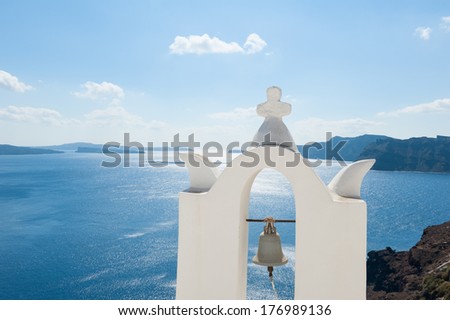 Small Bell Tower in Oia Santorini