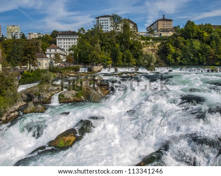 Biggest Waterfall in Europe - Rhine Falls in Switzerland