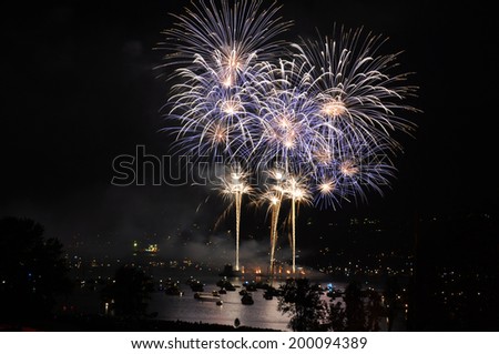 Celebration of Light fireworks in Vancouver, Canada