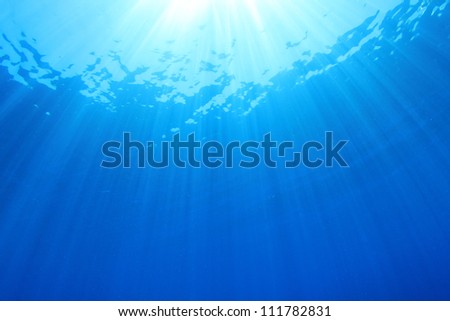 Abstract Underwater Blue Background Photo