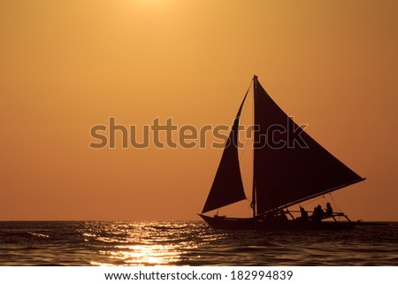 Sunset Cruise in Traditional Island Sailboat