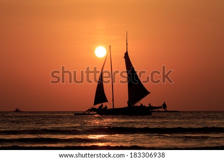 Sunset Cruise in traditional island sailboat