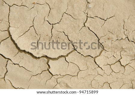 Dried mud showing wrinkles and cracks suitable for background, wallpaper or grunge texture.