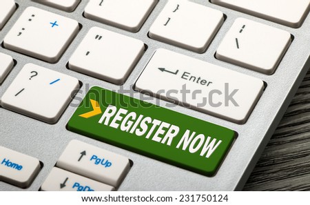 register now button on keyboard