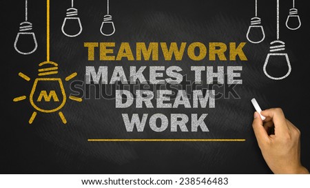teamwork makes the dream work on blackboard