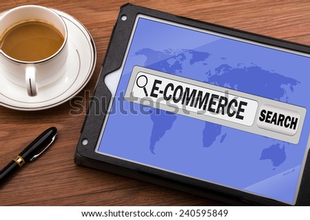 search for Electronic Commerce on touch screen