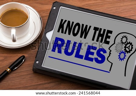 know the rules on tablet computer