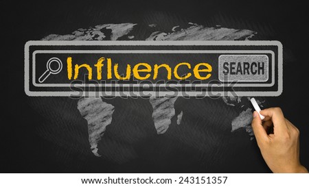 influence concept in search bar