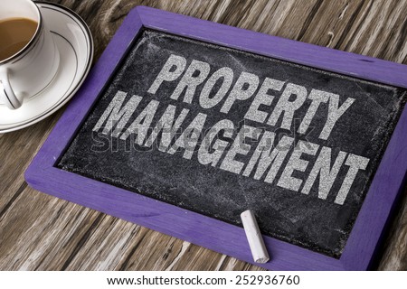 property management written on blackboard