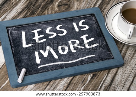 less is more on blackboard