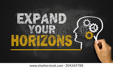 expand your horizons concept on blackboard