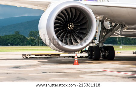 Boeing jet engine.