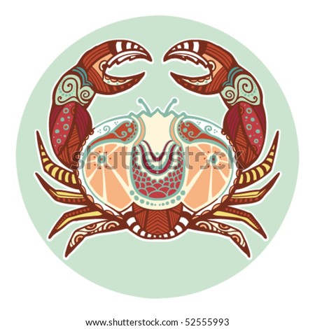 pictures of zodiac signs cancer. stock vector : Zodiac signs