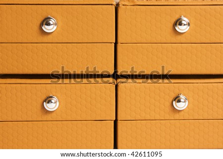 brown leather boxes for jewelry isolated on white