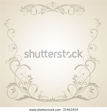 stock vector Wedding frame