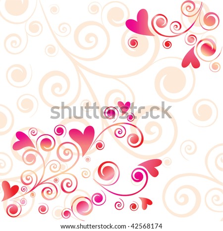 stock vector : Valentine border