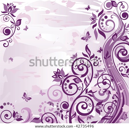 Black And Violet Background. floral violet background