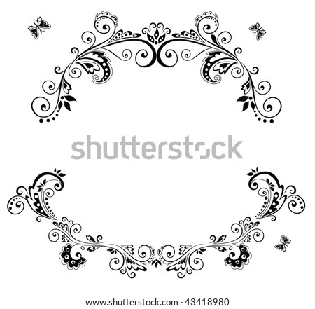stock vector Wedding arch