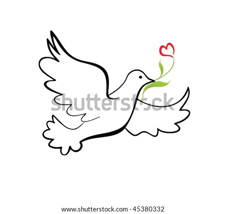 doves of peace. stock vector : Dove of peace