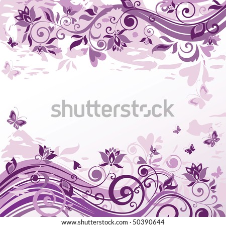 wallpaper violet. stock vector : Vintage violet