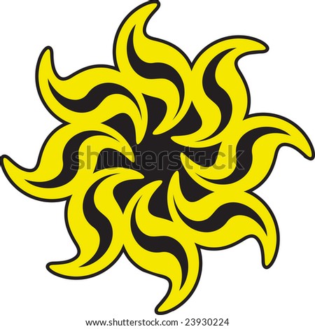 Symbolic Celtic Sun Tattoo