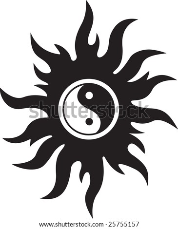 sun tattoo. New Ying Yang Tattoo Designs