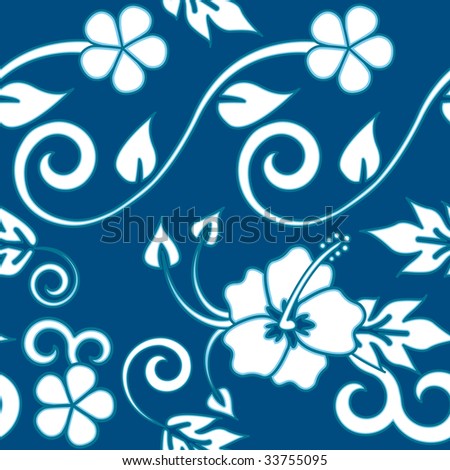 stock photo seamless hawaiian flower pattern high res JPG