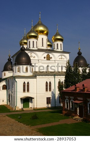 Old russian Church in the Kremlin of Dmitrov