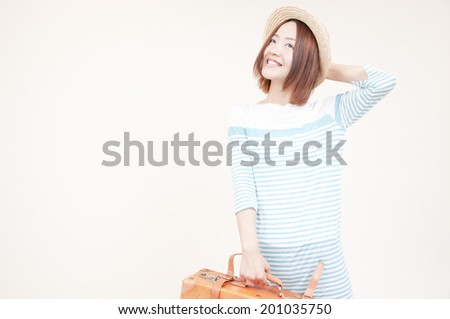 Woman with a carry bag