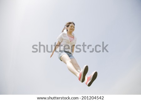 The jumping woman